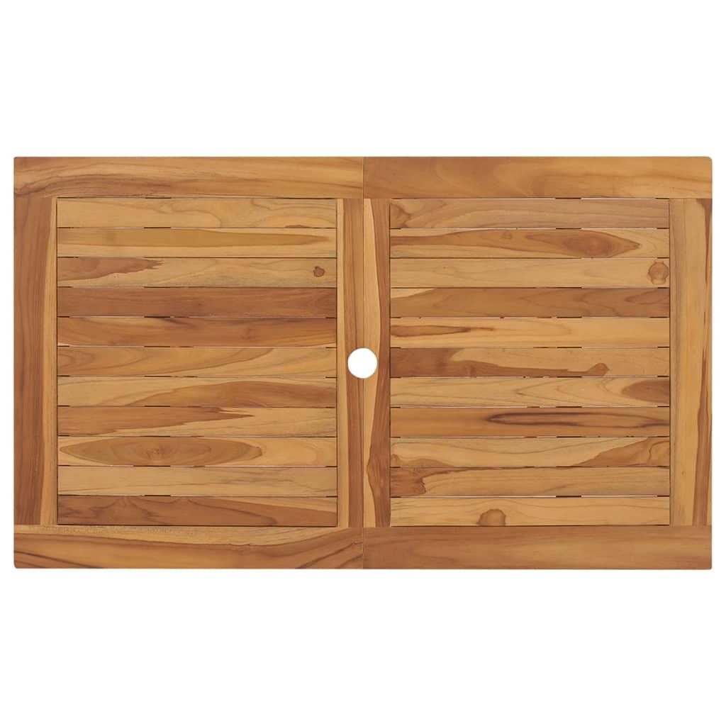 Folding Patio Table 47.2"x27.6"x29.5" Solid Teak Wood at Set Shop and Smile