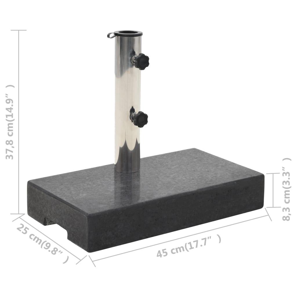 Parasol Base Granite 55.1 lb Rectangular Black at Set Shop and Smile