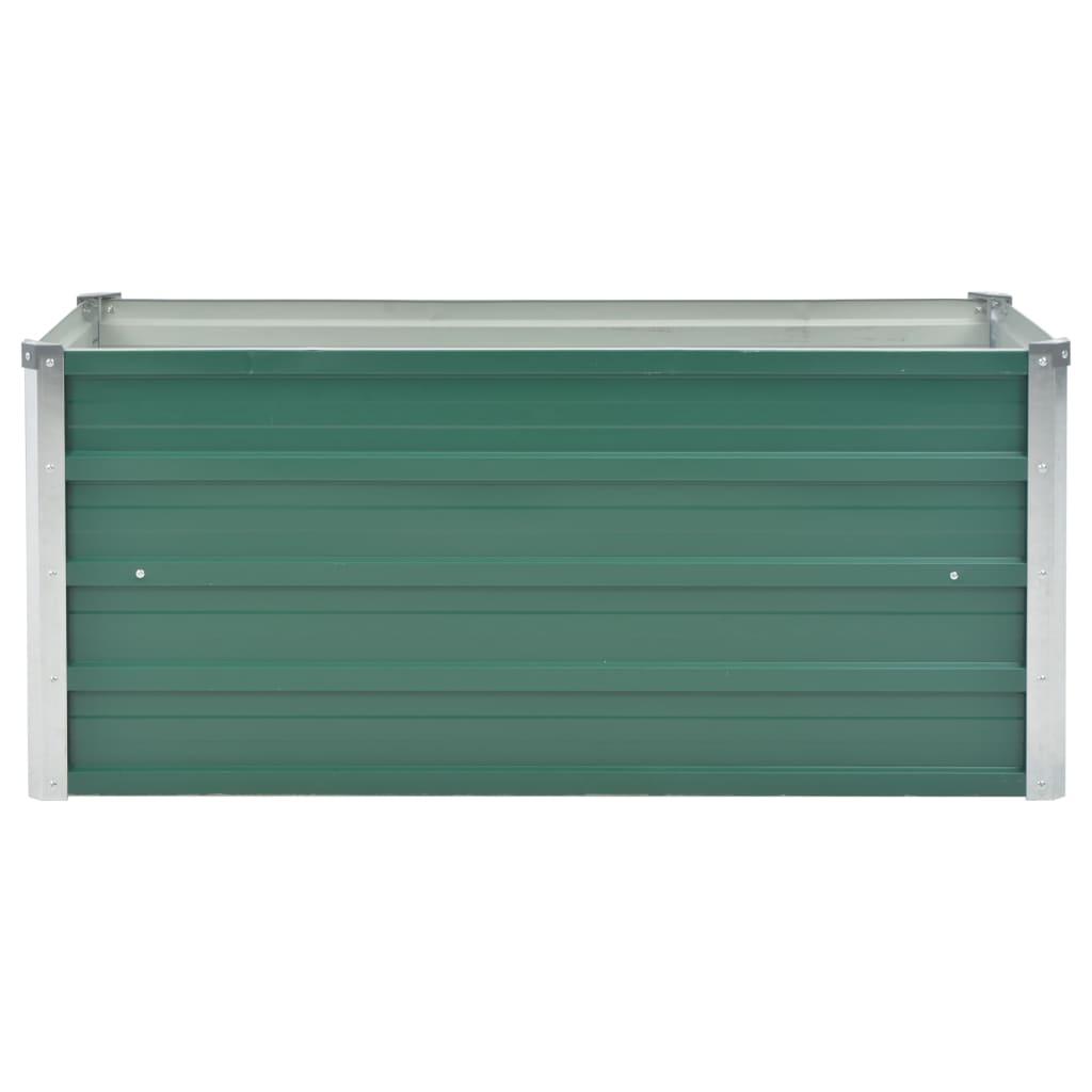 Garden Raised Bed Galvanized Steel 39.4"x15.7"x17.7" Green at Set Shop and Smile