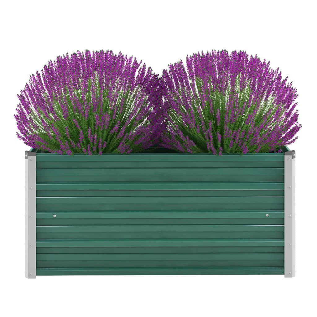 Garden Raised Bed Galvanized Steel 39.4"x15.7"x17.7" Green at Set Shop and Smile