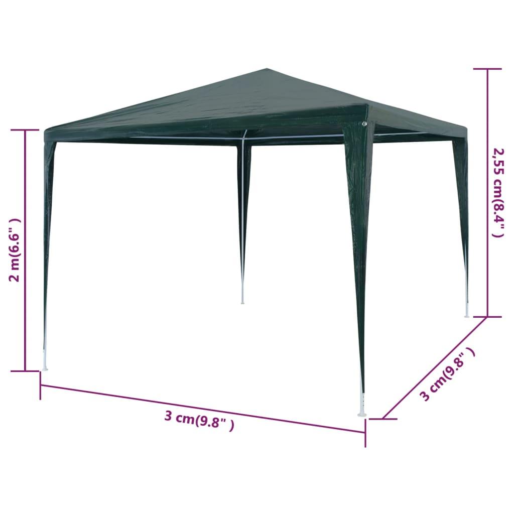 Party Tent PE Green 9'10"x9'10" at Set Shop and Smile