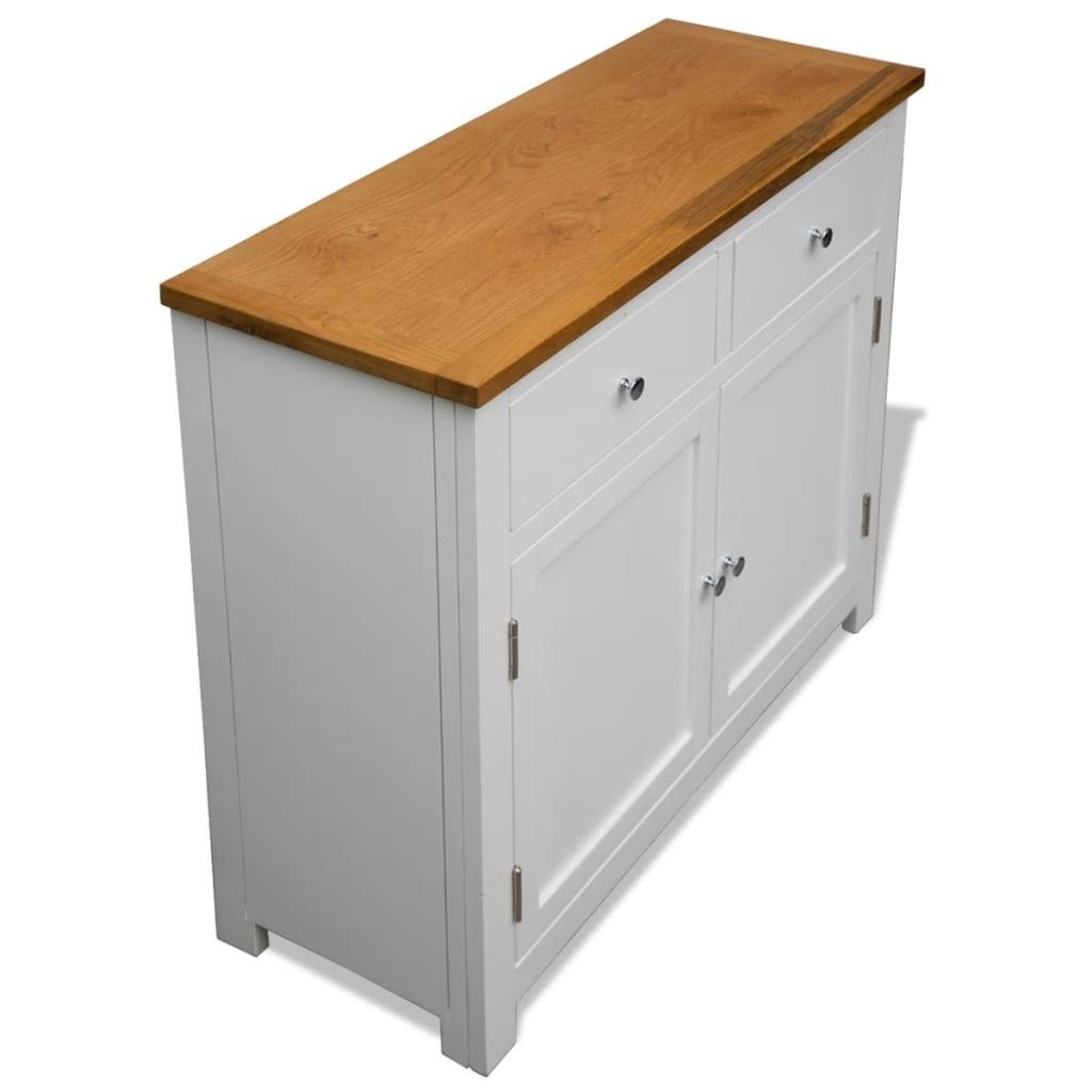 Sideboard 35.4"x13.2"x32.7" Solid Oak Wood at Set Shop and Smile