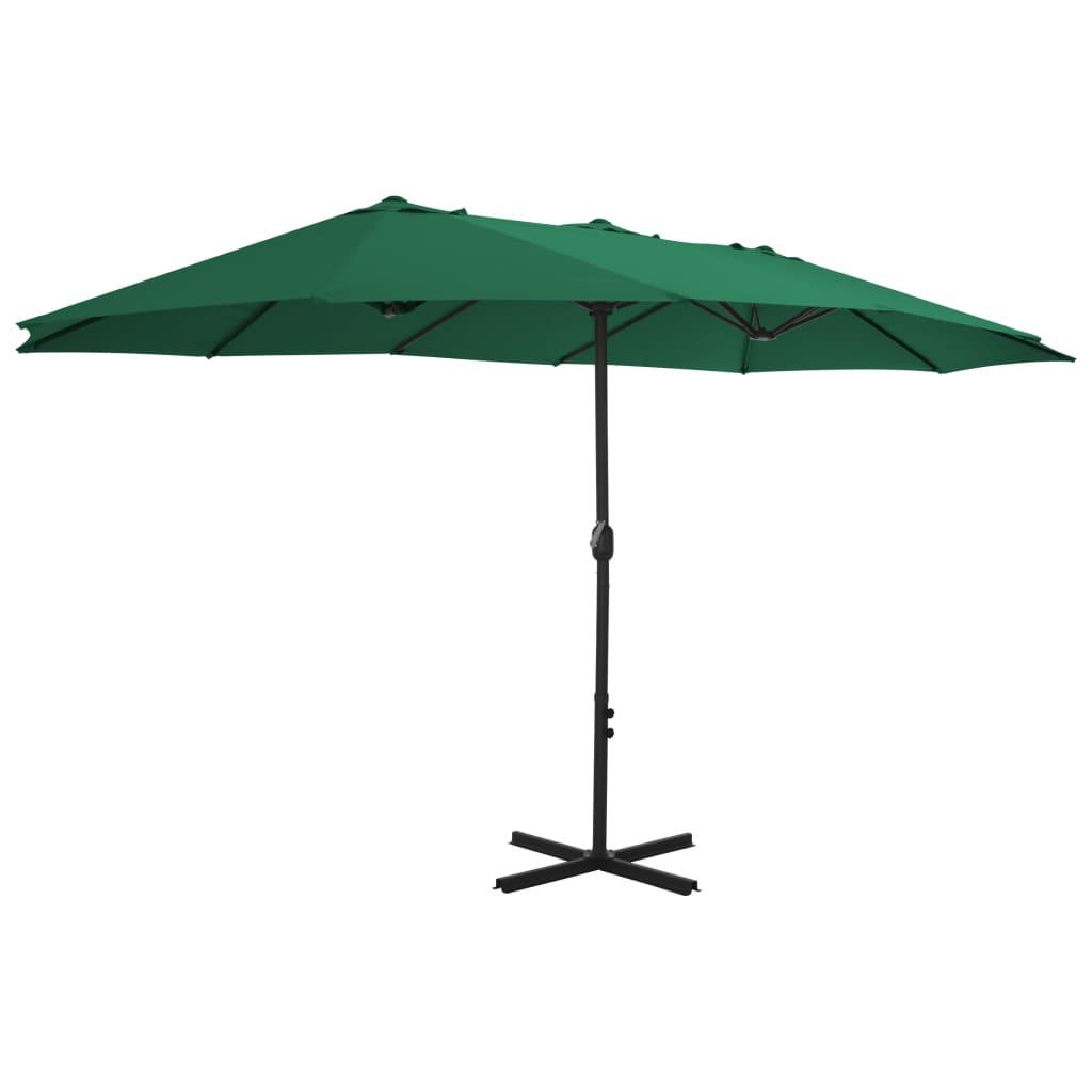 Outdoor Parasol with Aluminum Pole 181.1"x106.3" Green at Set Shop and Smile