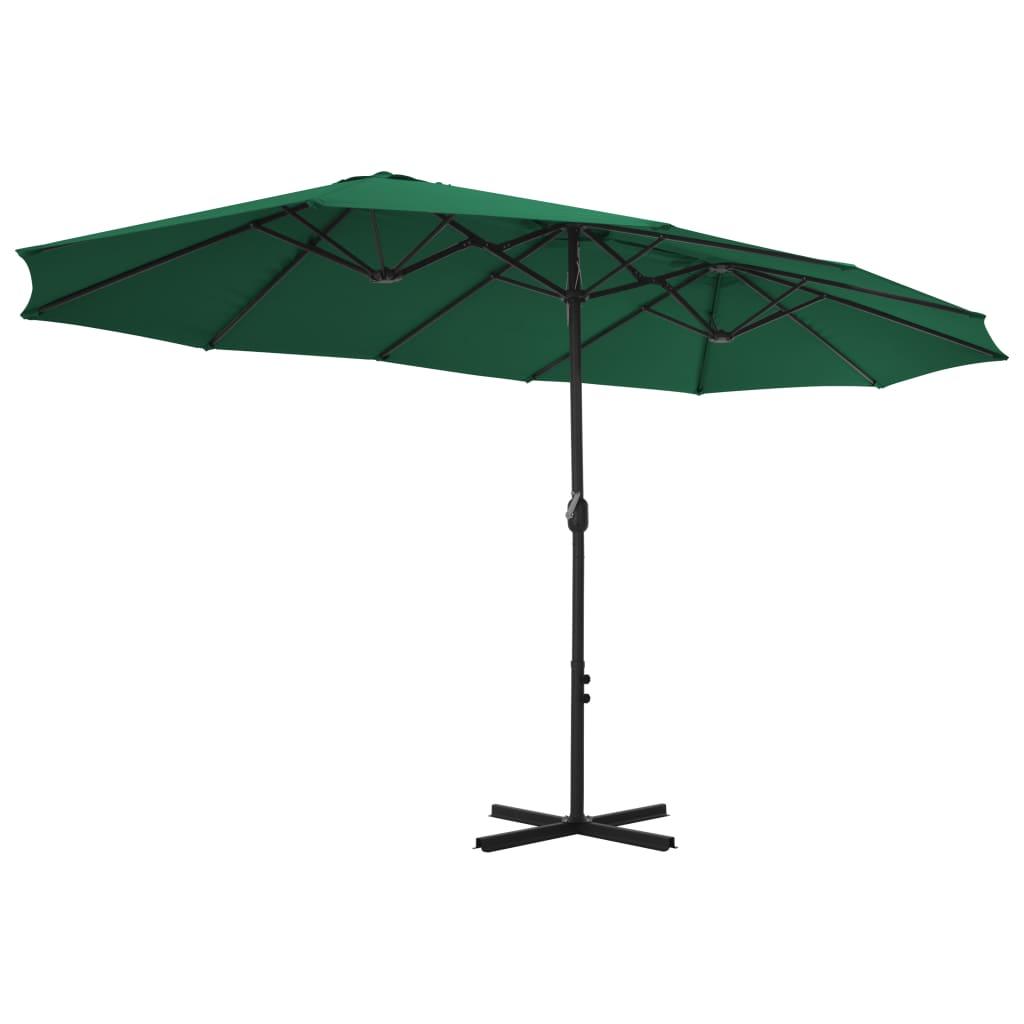 Outdoor Parasol with Aluminum Pole 181.1"x106.3" Green at Set Shop and Smile