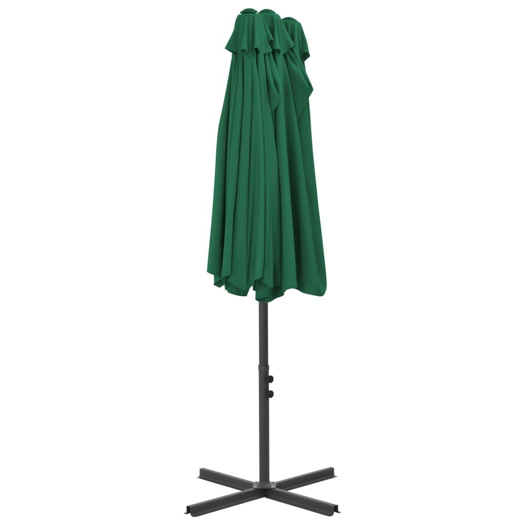 Outdoor Parasol with Aluminum Pole 181.1"x106.3" Green at Set Shop and Smile