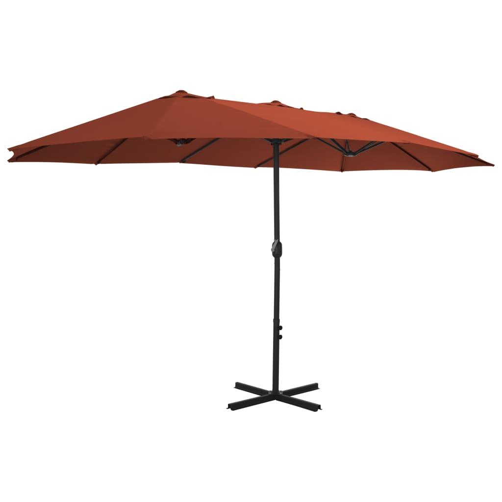 Outdoor Parasol with Aluminum Pole 181.1"x106.3" Terracotta at Set Shop and Smile