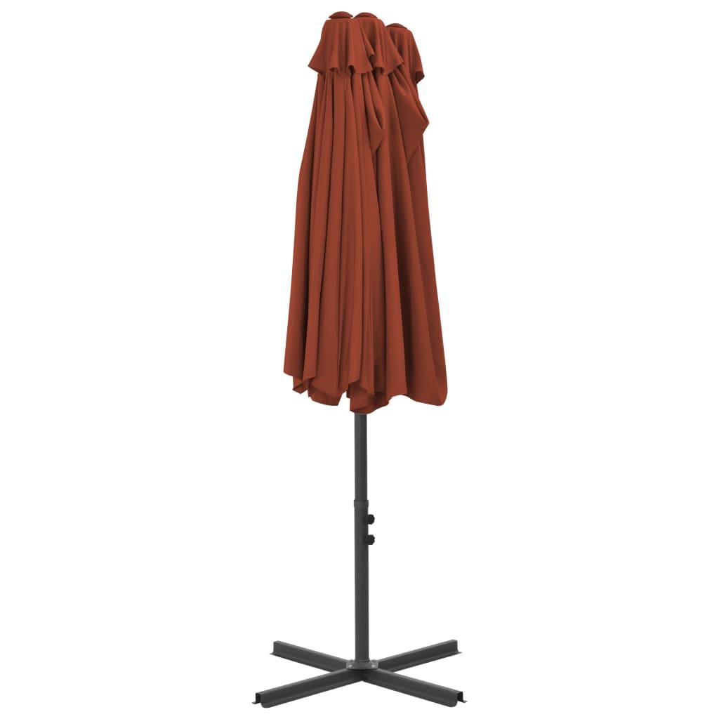 Outdoor Parasol with Aluminum Pole 181.1"x106.3" Terracotta at Set Shop and Smile