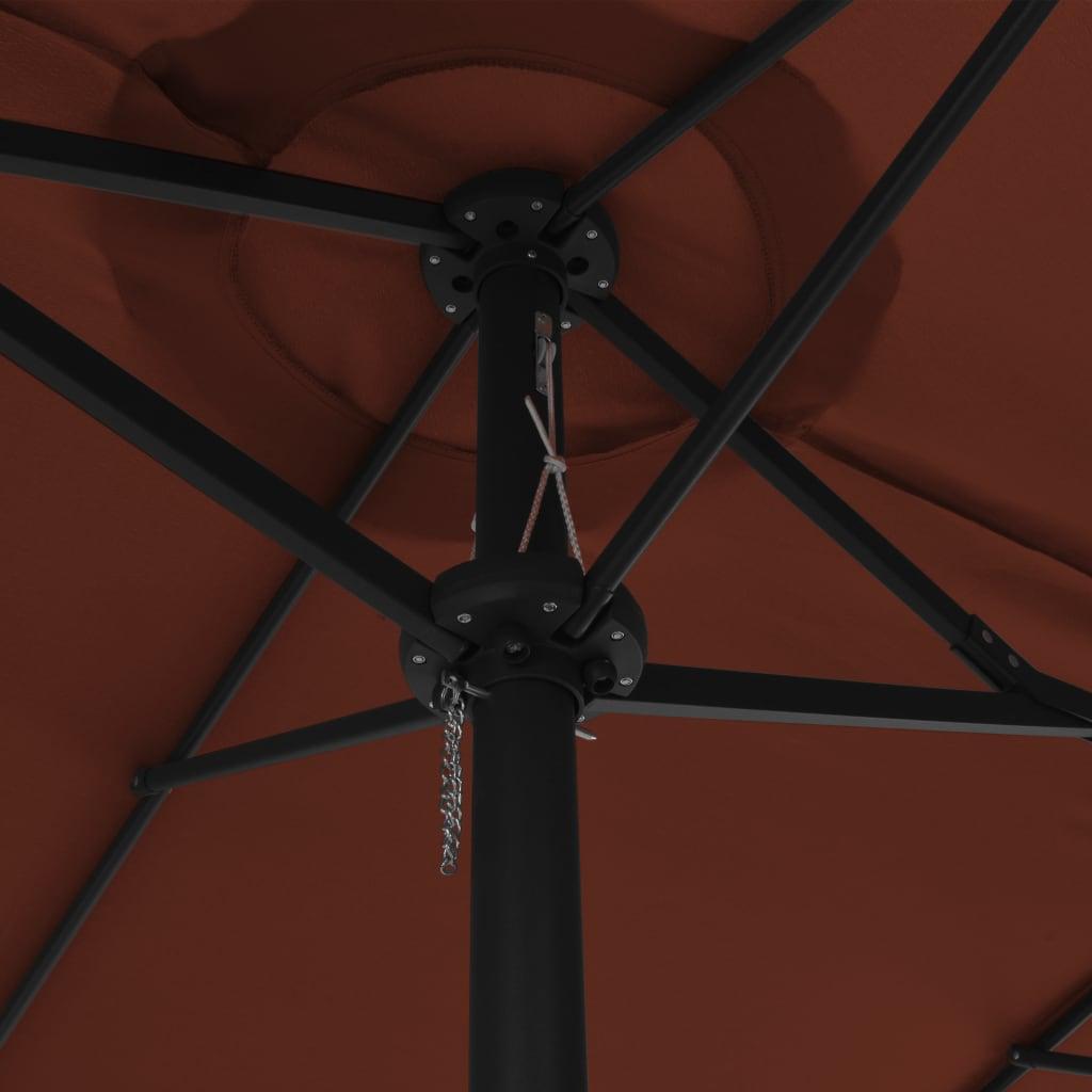 Outdoor Parasol with Aluminum Pole 181.1"x106.3" Terracotta at Set Shop and Smile