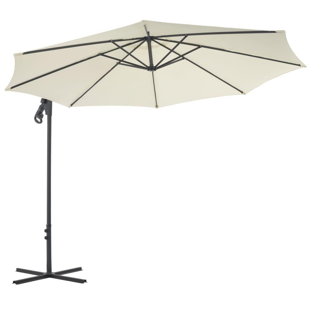 Cantilever Umbrella with Steel Pole 118.1" Sand at Set Shop and Smile