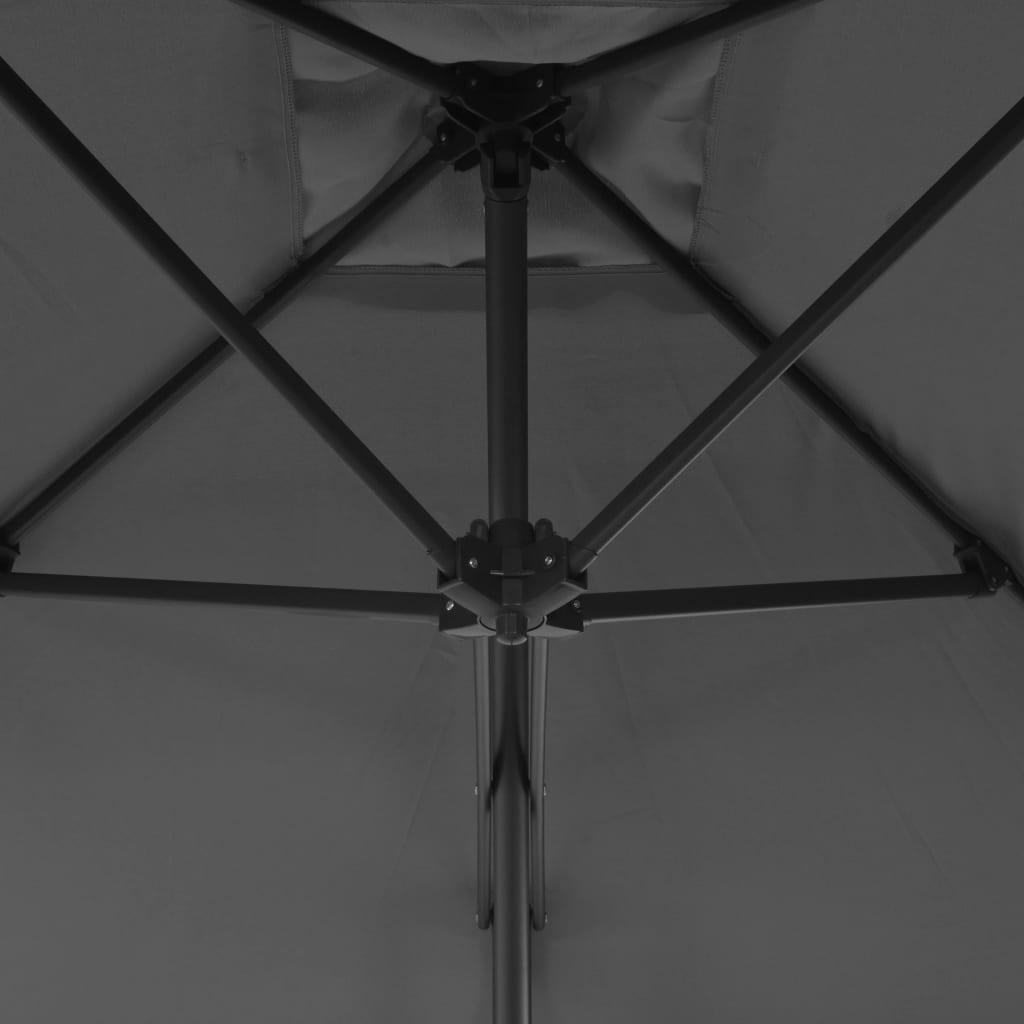 Outdoor Parasol with Steel Pole 98.4"x98.4" Anthracite at Set Shop and Smile