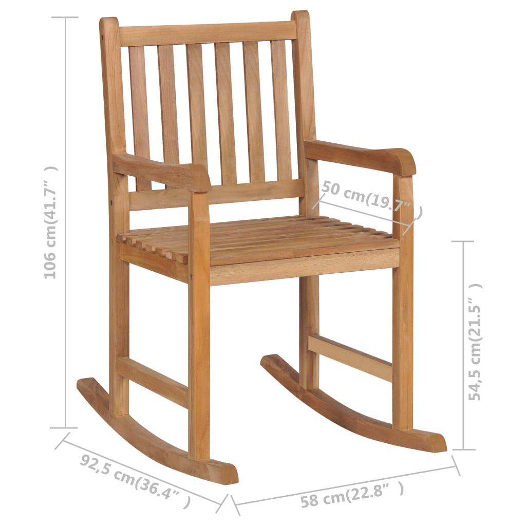 Rocking Chair Solid Teak Wood at Set Shop and Smile