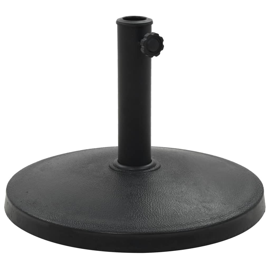 Parasol Base Round Polyresin 22 lb Black at Set Shop and Smile