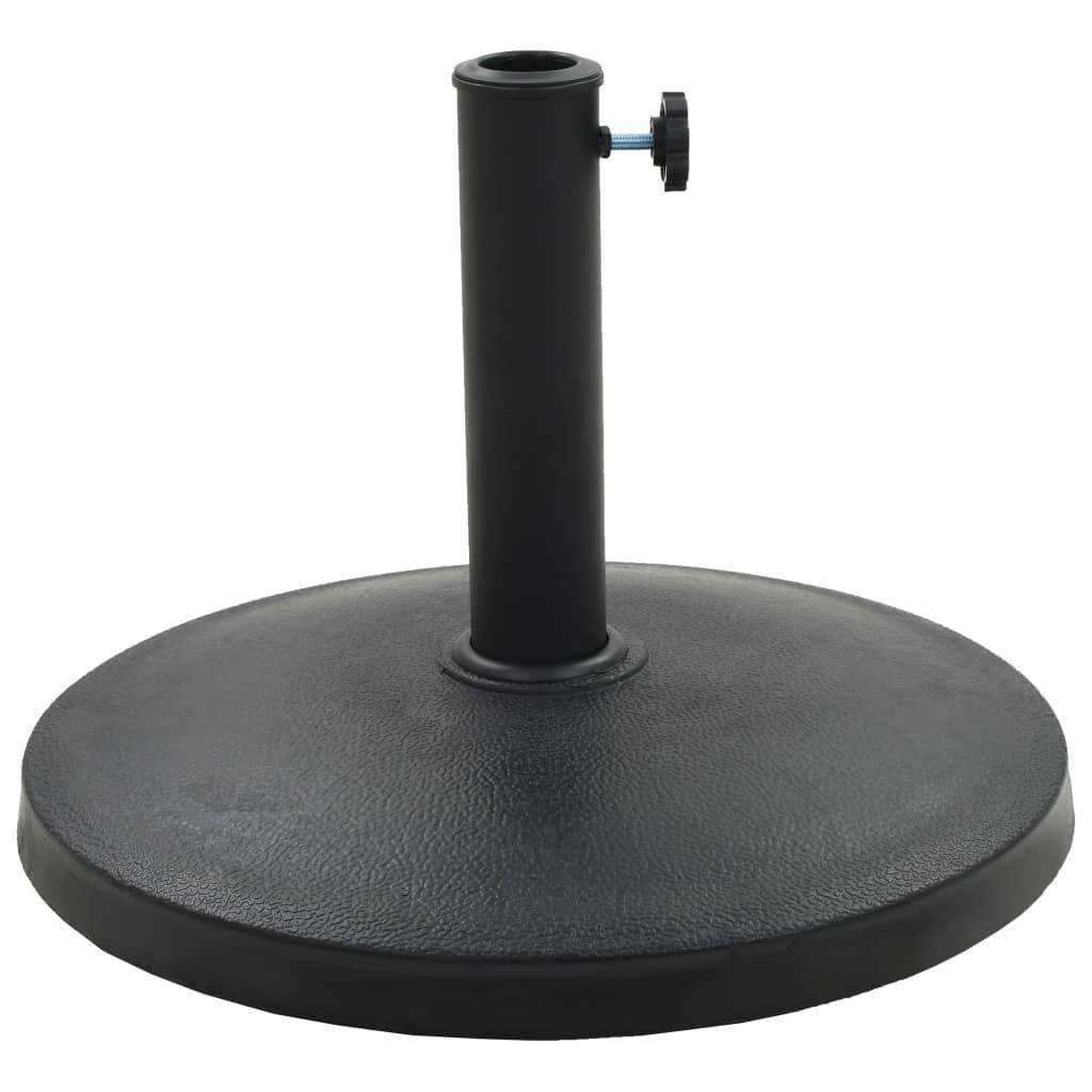 Parasol Base Round Polyresin 22 lb Black at Set Shop and Smile
