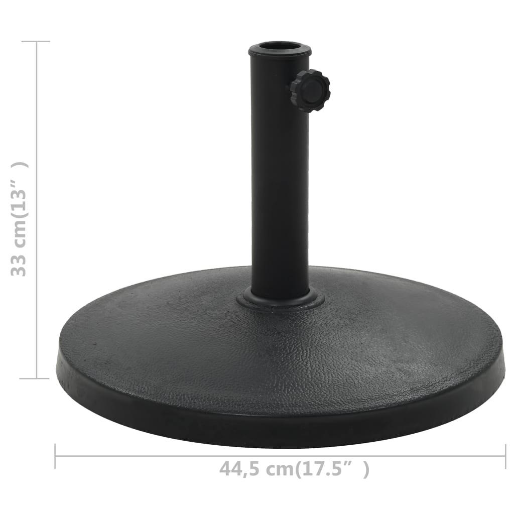 Parasol Base Round Polyresin 22 lb Black at Set Shop and Smile