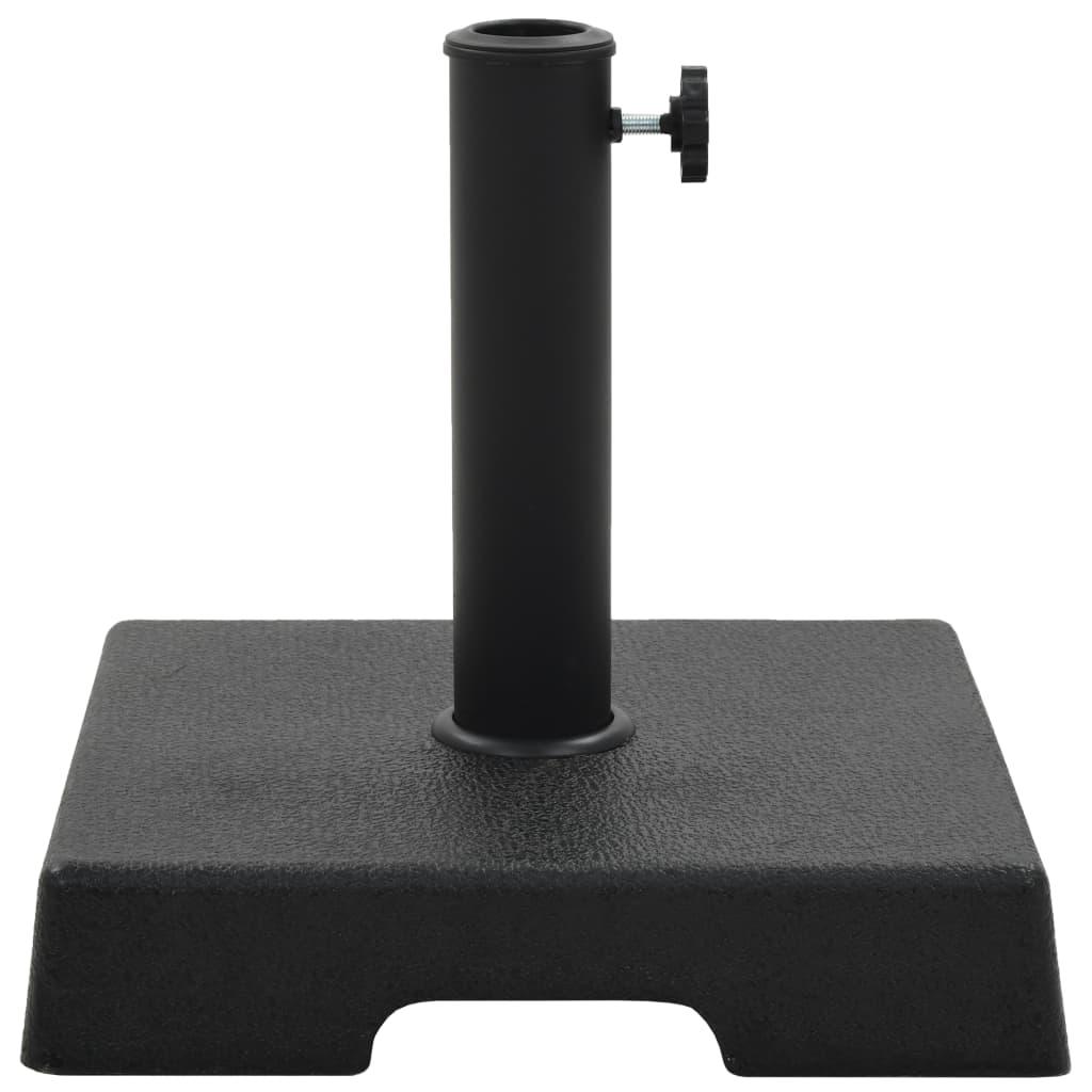 Parasol Base Square Polyresin 17.6 lb Black at Set Shop and Smile