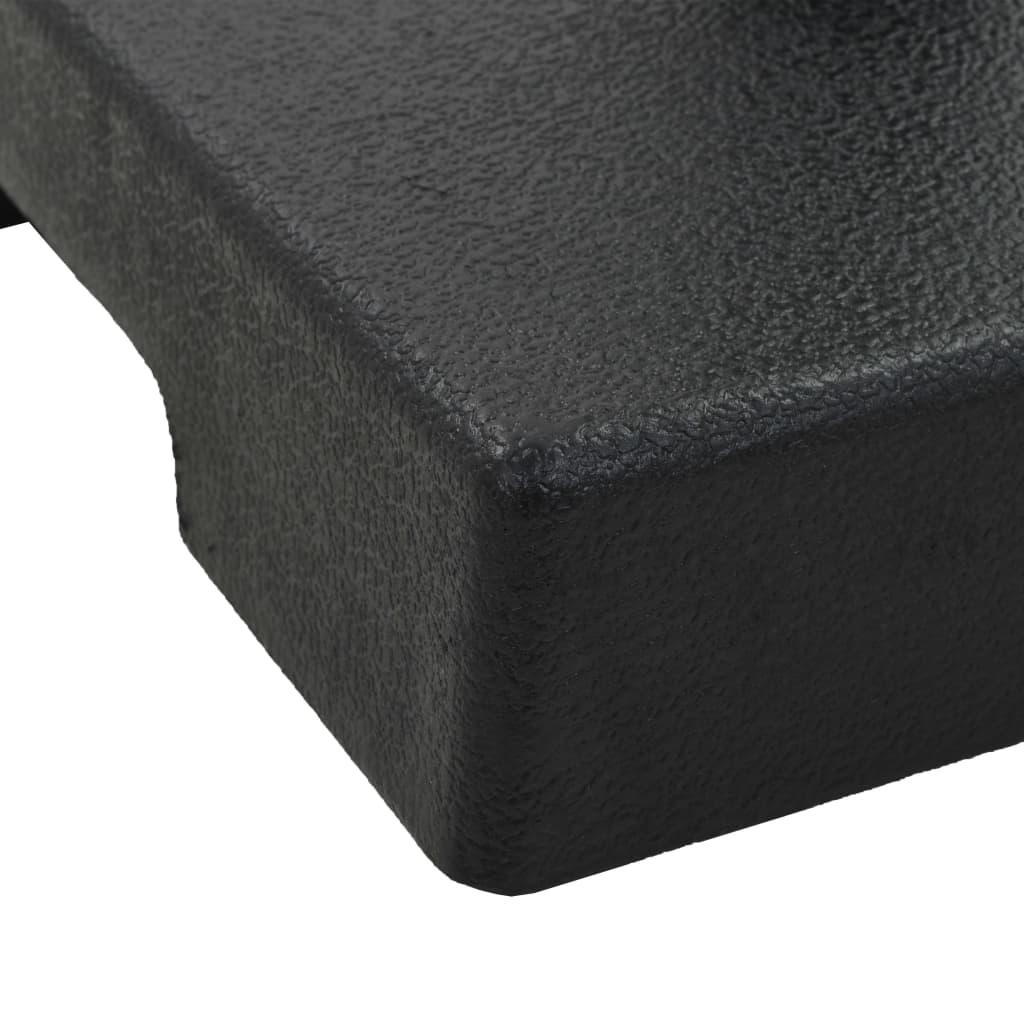 Parasol Base Square Polyresin 17.6 lb Black at Set Shop and Smile