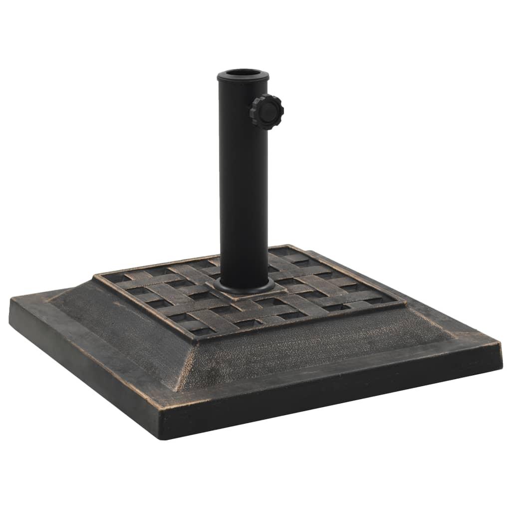 Parasol Base Square Polyresin 26.5 lb Bronze at Set Shop and Smile