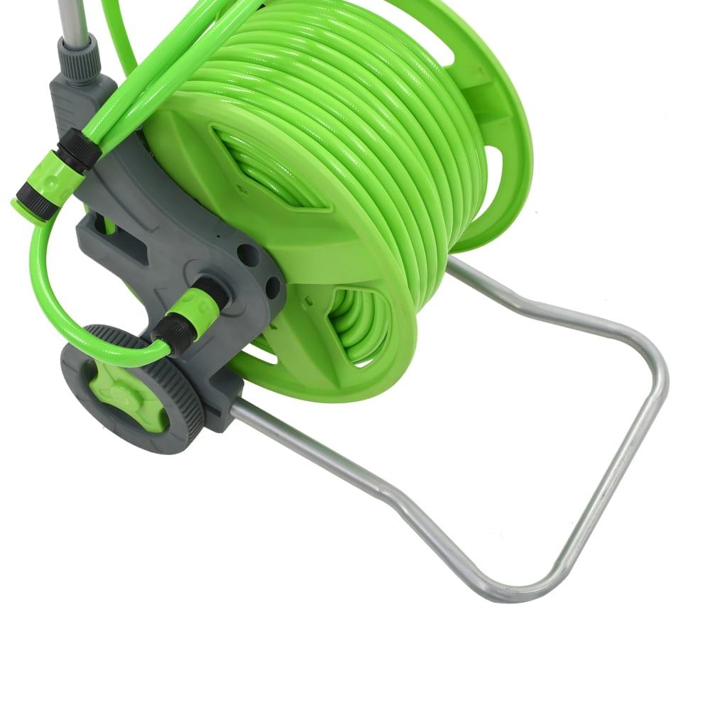 Water Hose Reel with Wheels 174.6'+6.6' at Set Shop and Smile