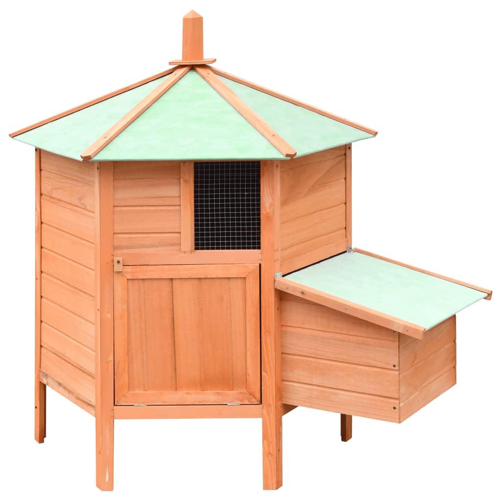 Chicken Cage Solid Pine & Fir Wood 49.6"x46.1"x49.2" at Set Shop and Smile