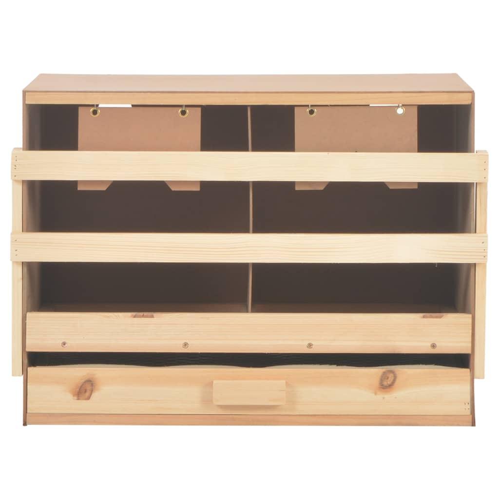 Chicken Laying Nest 2 Compartments 24.8"x15.7"x17.7" Solid Pine Wood at Set Shop and Smile