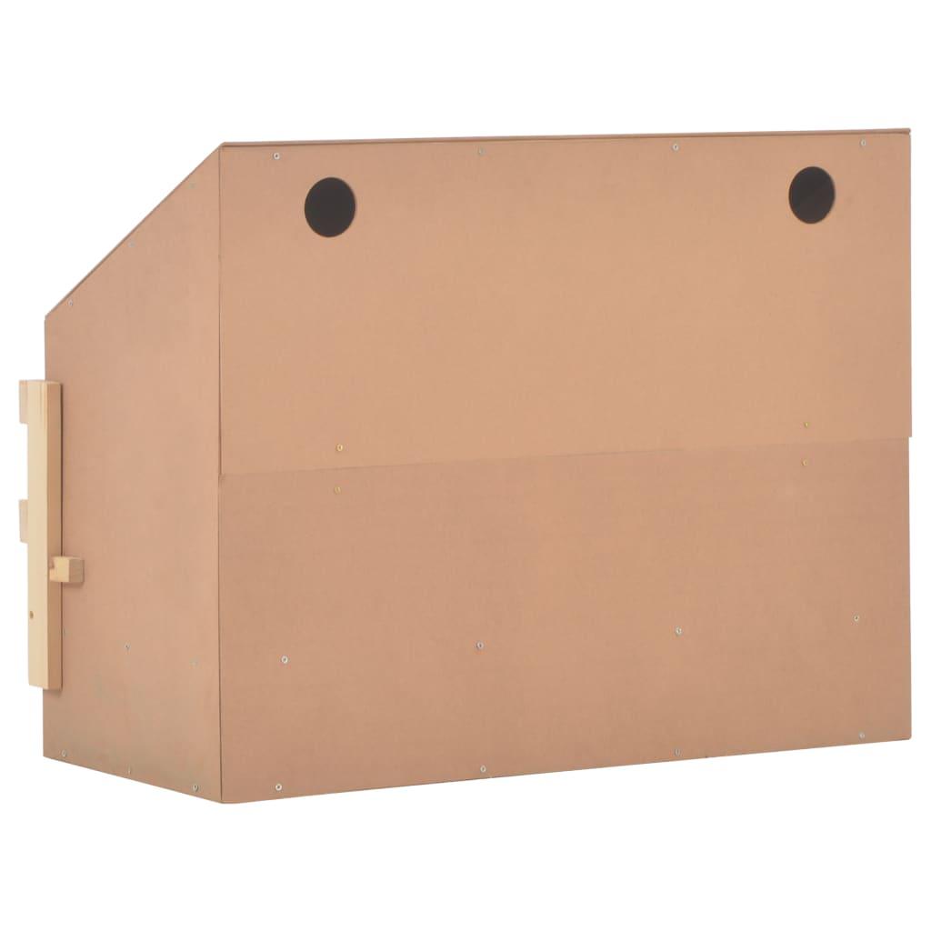 Chicken Laying Nest 3 Compartments 28.3"x13"x21.3" Solid Pine Wood at Set Shop and Smile