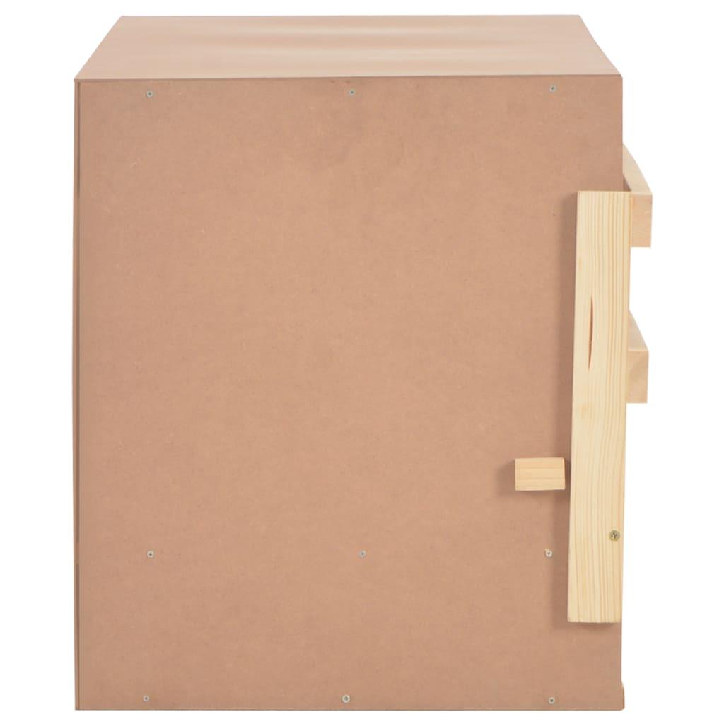 Chicken Laying Nest 3 Compartments 37.8"x15.7"x17.7" Solid Pine Wood at Set Shop and Smile