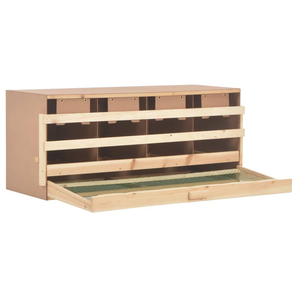 Chicken Laying Nest 4 Compartments 41.7"x15.7"x17.7" Solid Pine Wood at Set Shop and Smile