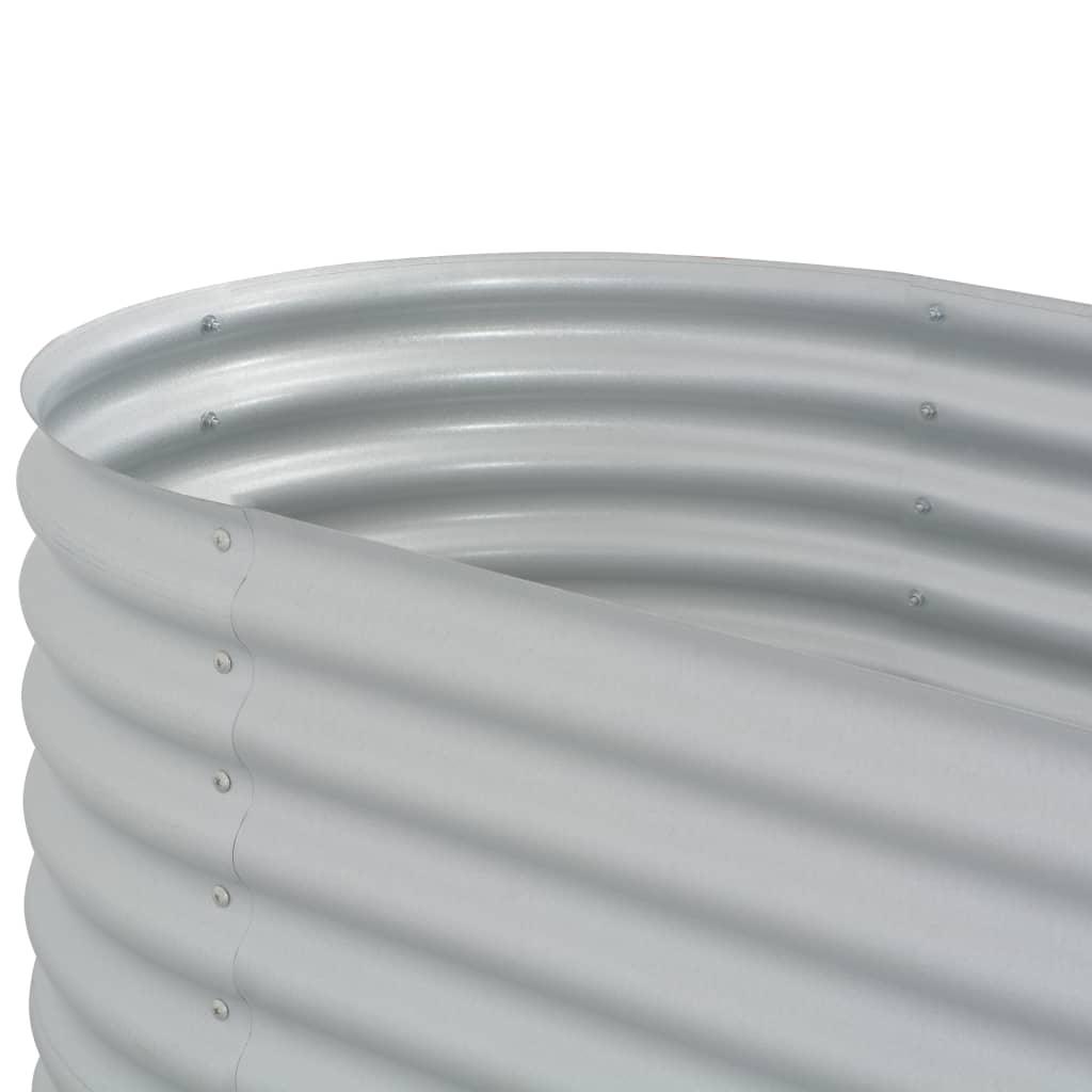 Garden Raised Bed 157.5"x31.5"x31.9" Galvanized Steel Silver at Set Shop and Smile