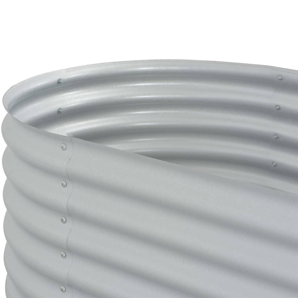 Garden Raised Bed 126"x31.5"x17.3" Galvanized Steel Silver at Set Shop and Smile