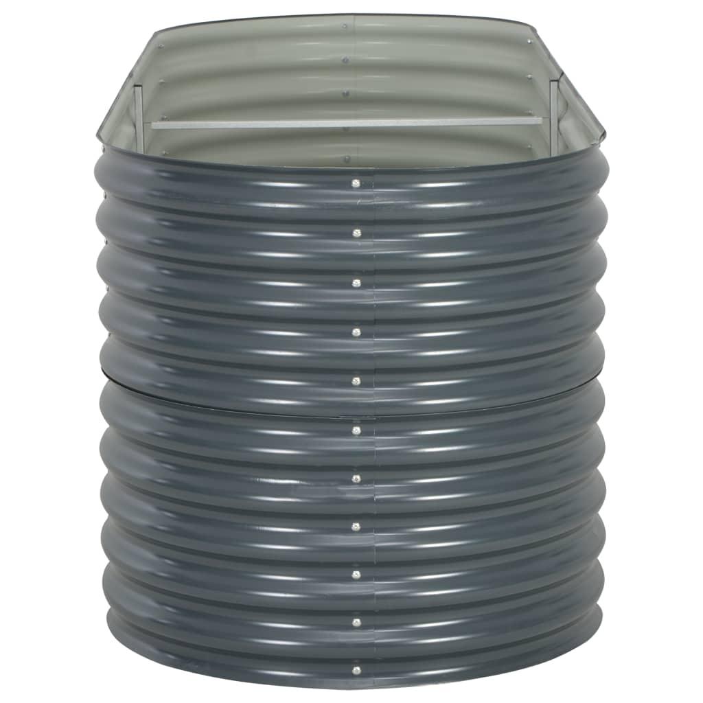 Garden Raised Bed 94.5"x31.5"x31.9" Galvanized Steel Gray at Set Shop and Smile