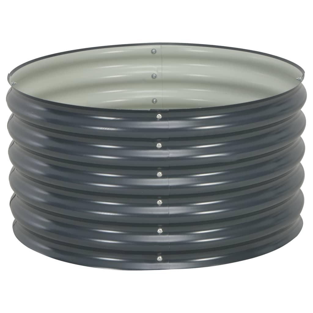 Garden Raised Bed 31.5"x31.5"x17.3" Galvanized Steel Gray at Set Shop and Smile