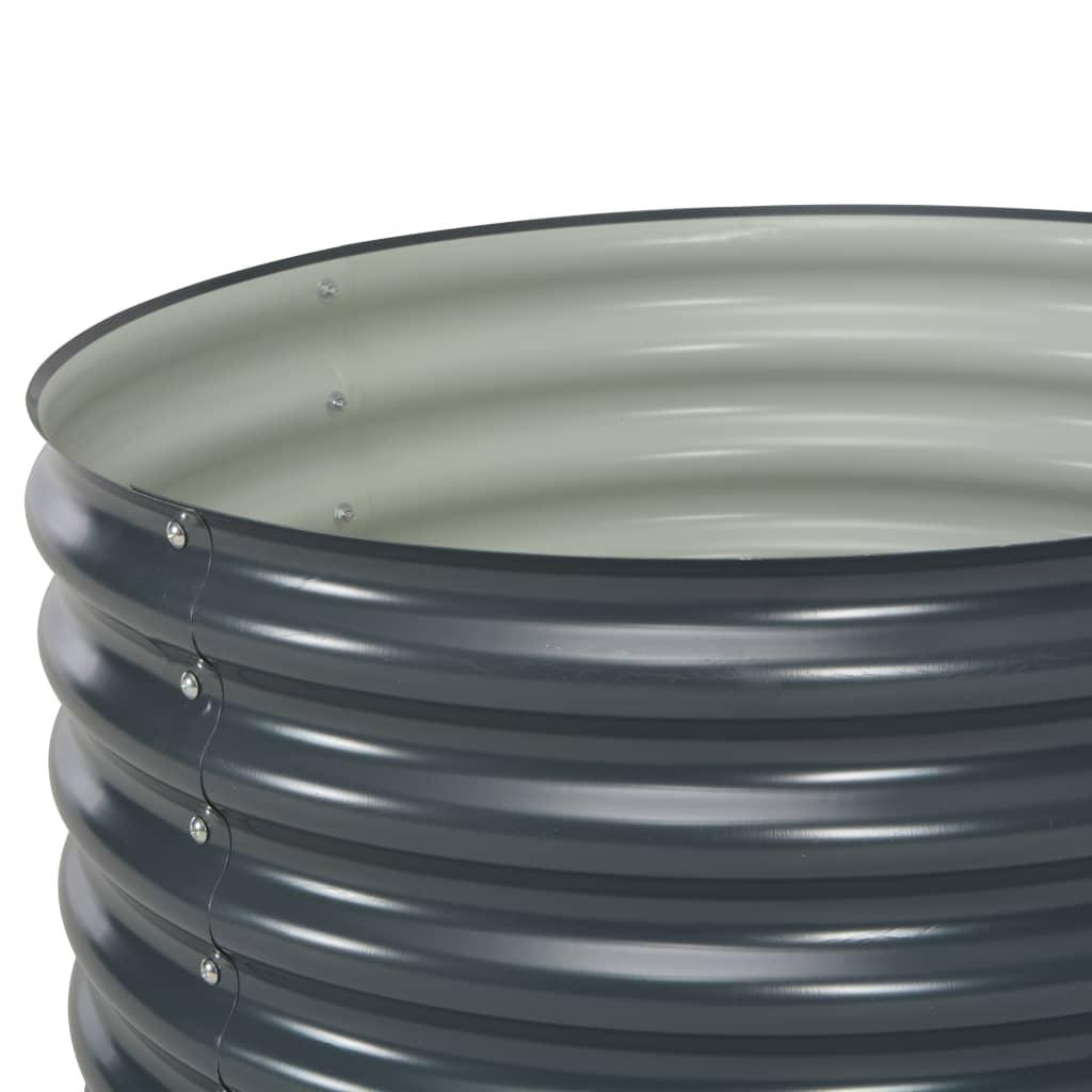 Garden Raised Bed 31.5"x31.5"x17.3" Galvanized Steel Gray at Set Shop and Smile