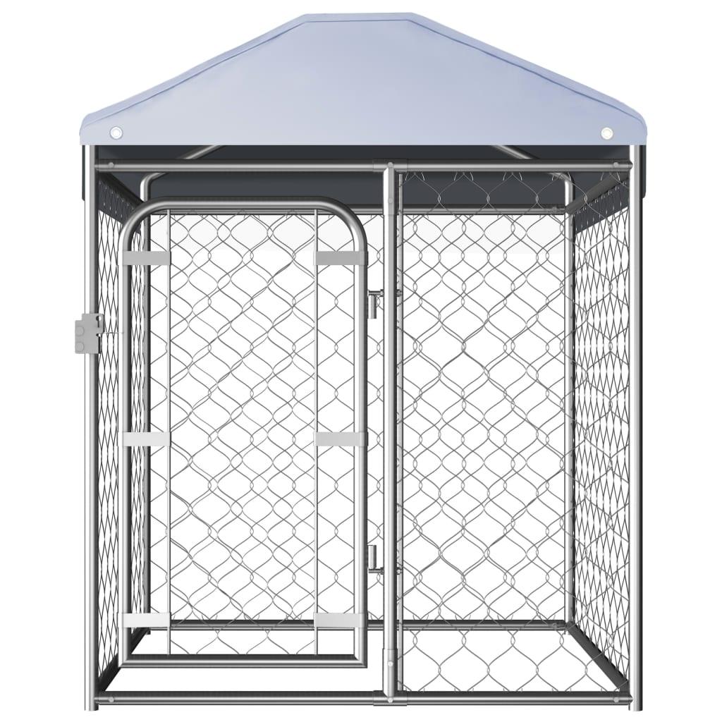Outdoor Dog Kennel with Roof 39.4"x39.4"x49.2" at Set Shop and Smile