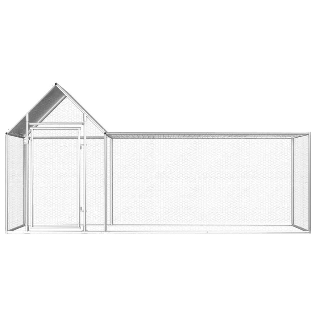 Chicken Coop 9.8'x3.3'x4.9' Galvanized Steel at Set Shop and Smile