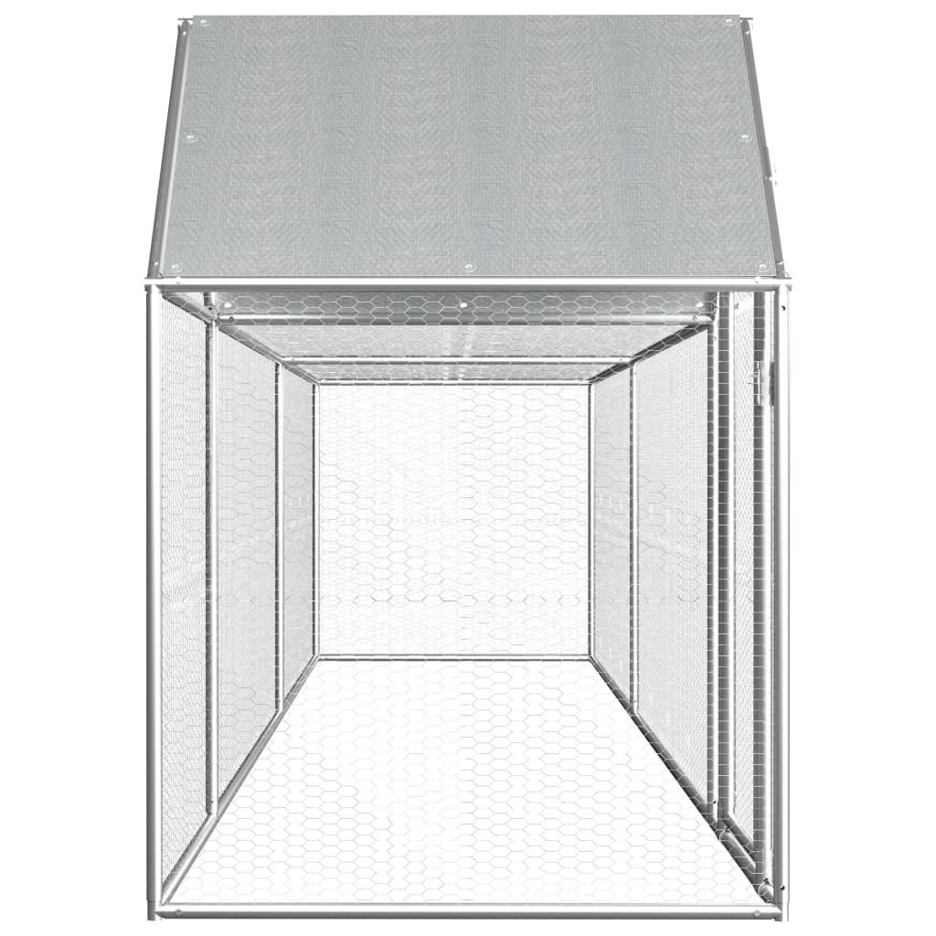 Chicken Coop 16.4'x3.3'x4.9' Galvanized Steel at Set Shop and Smile
