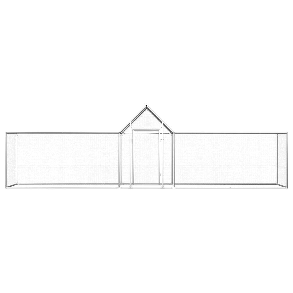 Chicken Coop 16.4'x3.3'x4.9' Galvanized Steel at Set Shop and Smile