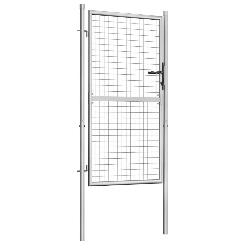 Garden Gate Galvanized Steel 41.3"x78.7" Silver at Set Shop and Smile