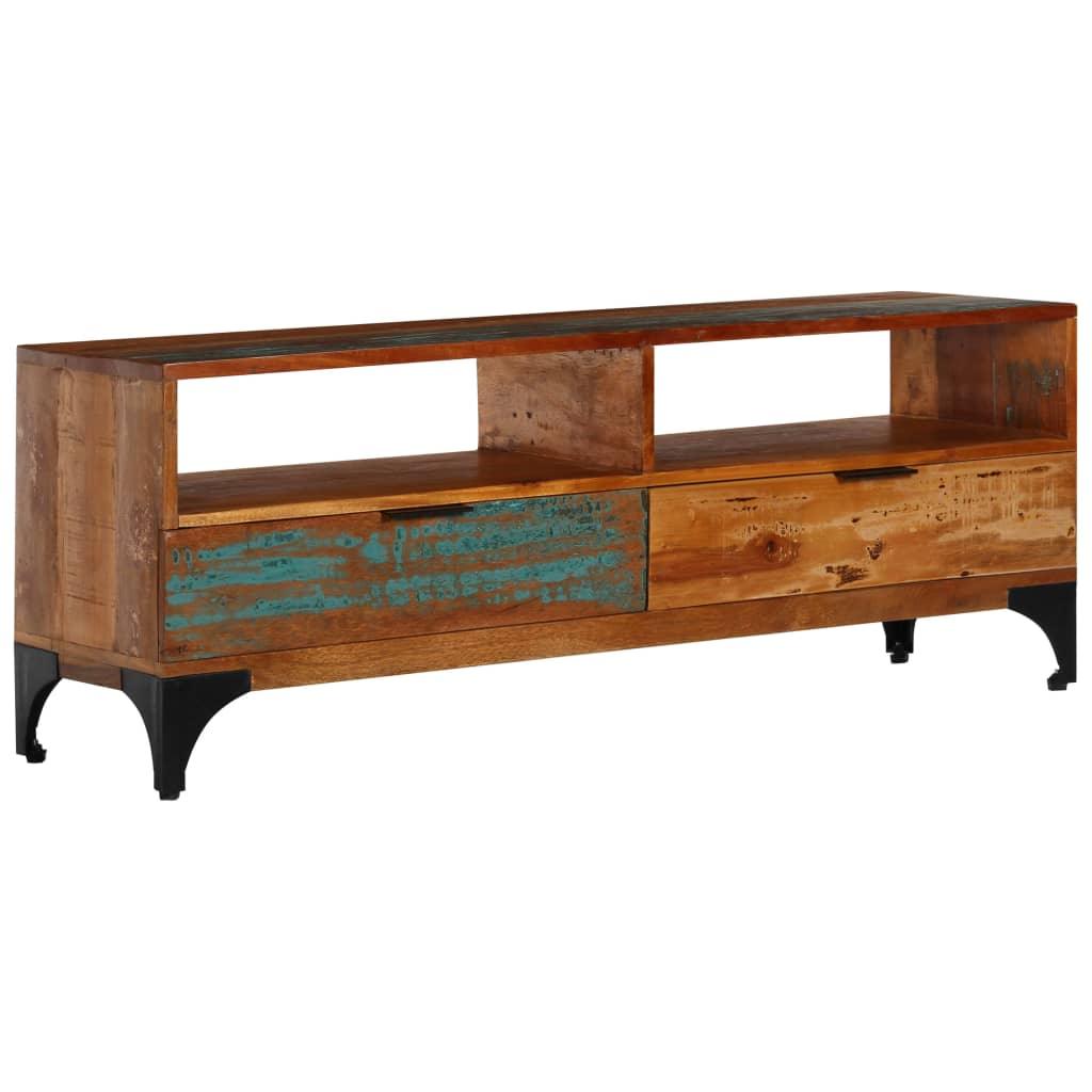 TV Cabinet 46.5"x13.8"x17.7" Solid Reclaimed Wood at Set Shop and Smile