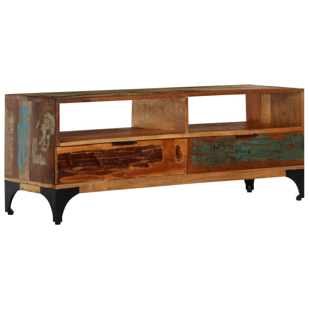 TV Cabinet 46.5"x13.8"x17.7" Solid Reclaimed Wood at Set Shop and Smile