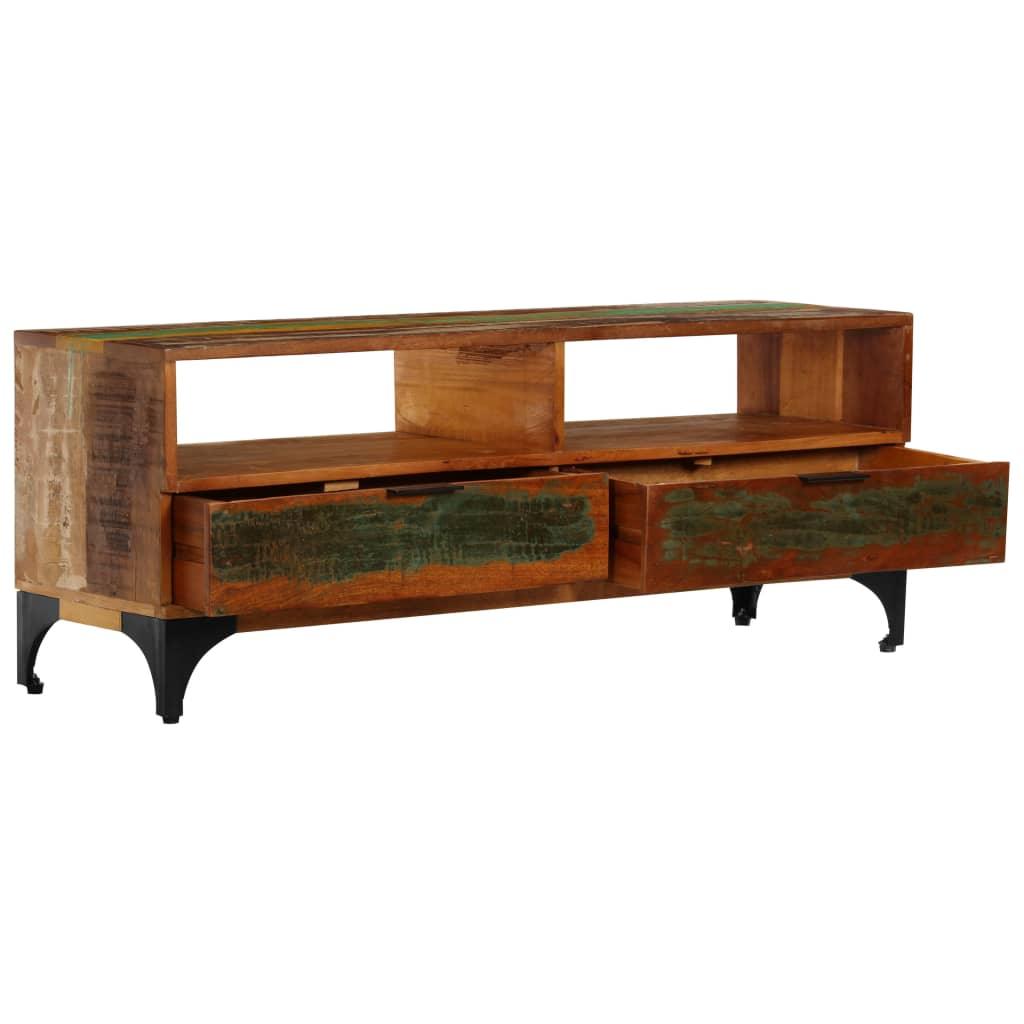 TV Cabinet 46.5"x13.8"x17.7" Solid Reclaimed Wood at Set Shop and Smile