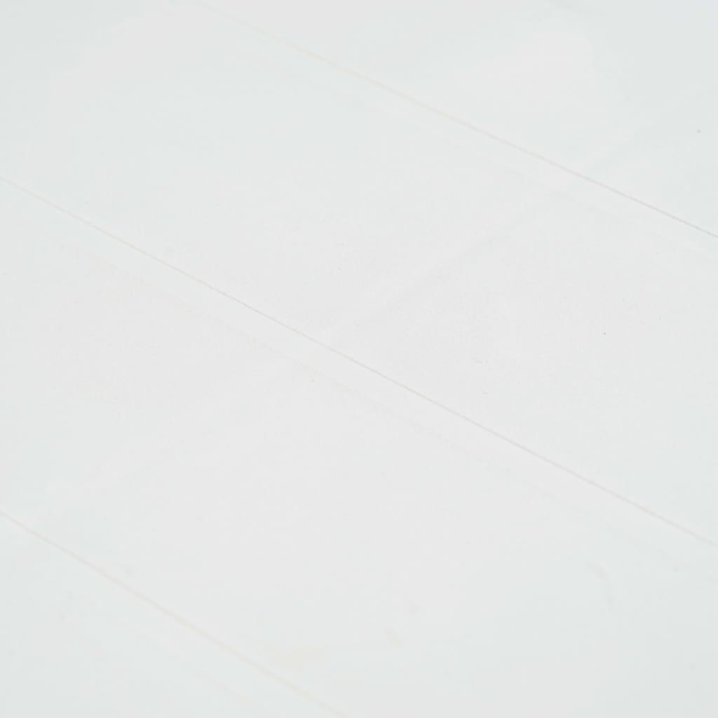 Patio Table White 59"x35.4"x28.3" Plastic Rattan Look at Set Shop and Smile