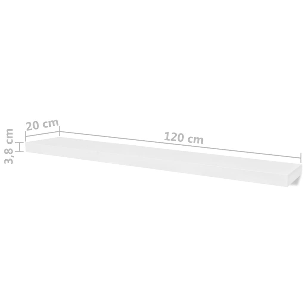 Wall Shelves 4 pcs White 47.2" at Set Shop and Smile