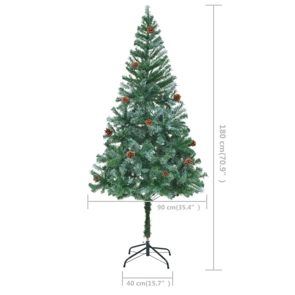 Artificial Christmas Tree with Pinecones 6 ft at Set Shop and Smile