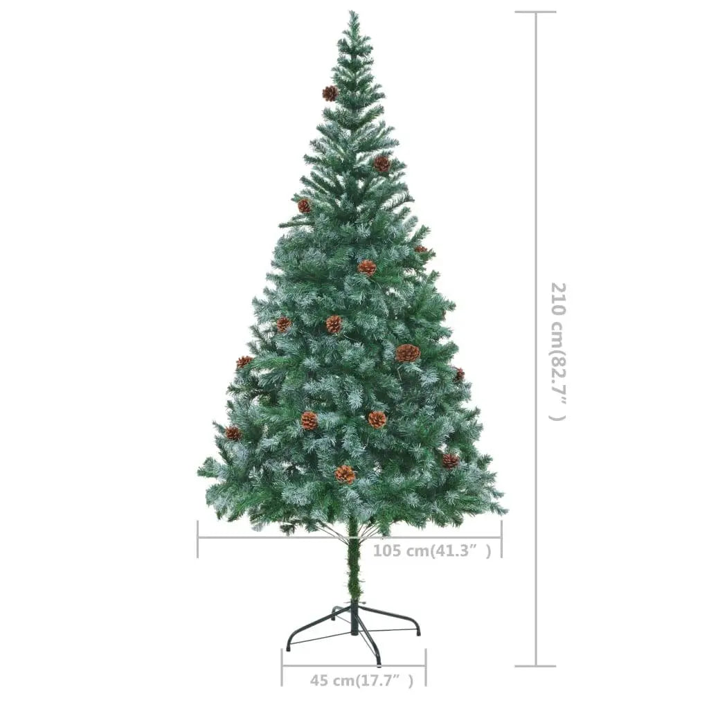 Artificial Christmas Tree with Pinecones 7 ft at Set Shop and Smile