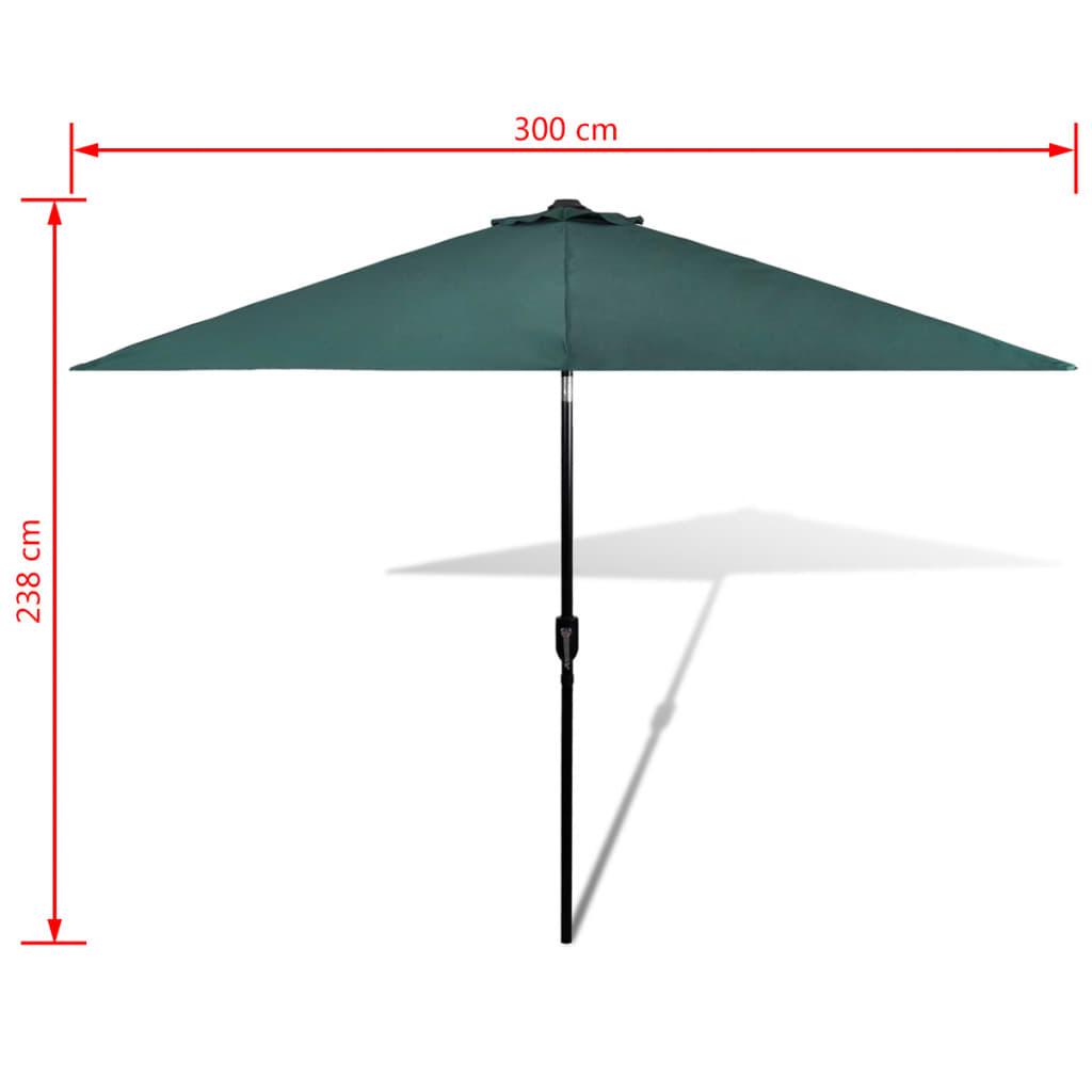 Parasol Green 9.8' Steel Pole at Set Shop and Smile