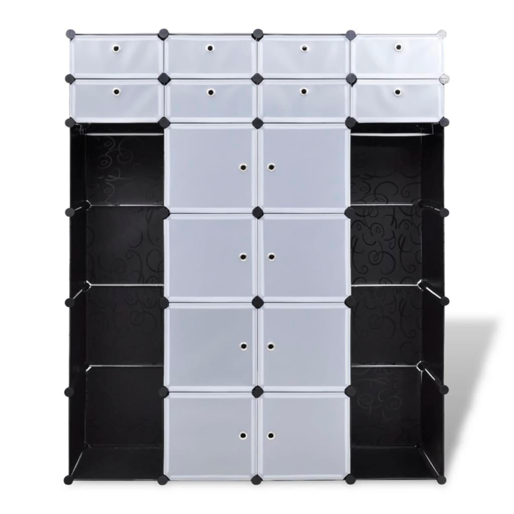 Modular Cabinet with 18 Compartments 14.6"x57.5"x71" at Set Shop and Smile