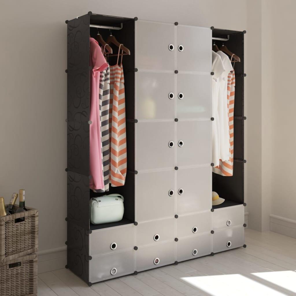 Modular Cabinet with 18 Compartments 14.6"x57.5"x71" at Set Shop and Smile