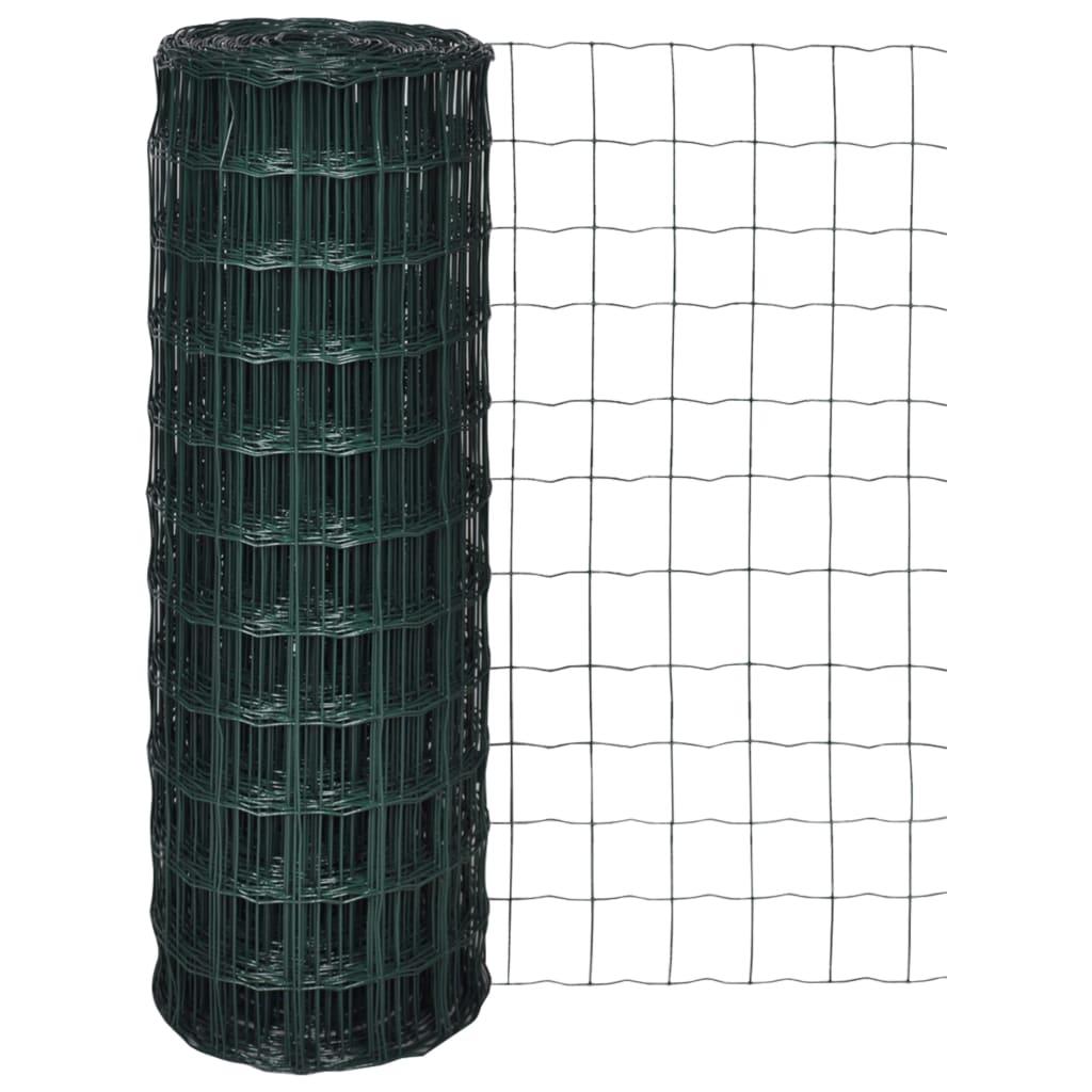 Euro Fence Steel 82ft x 3.3ft Green at Set Shop and Smile