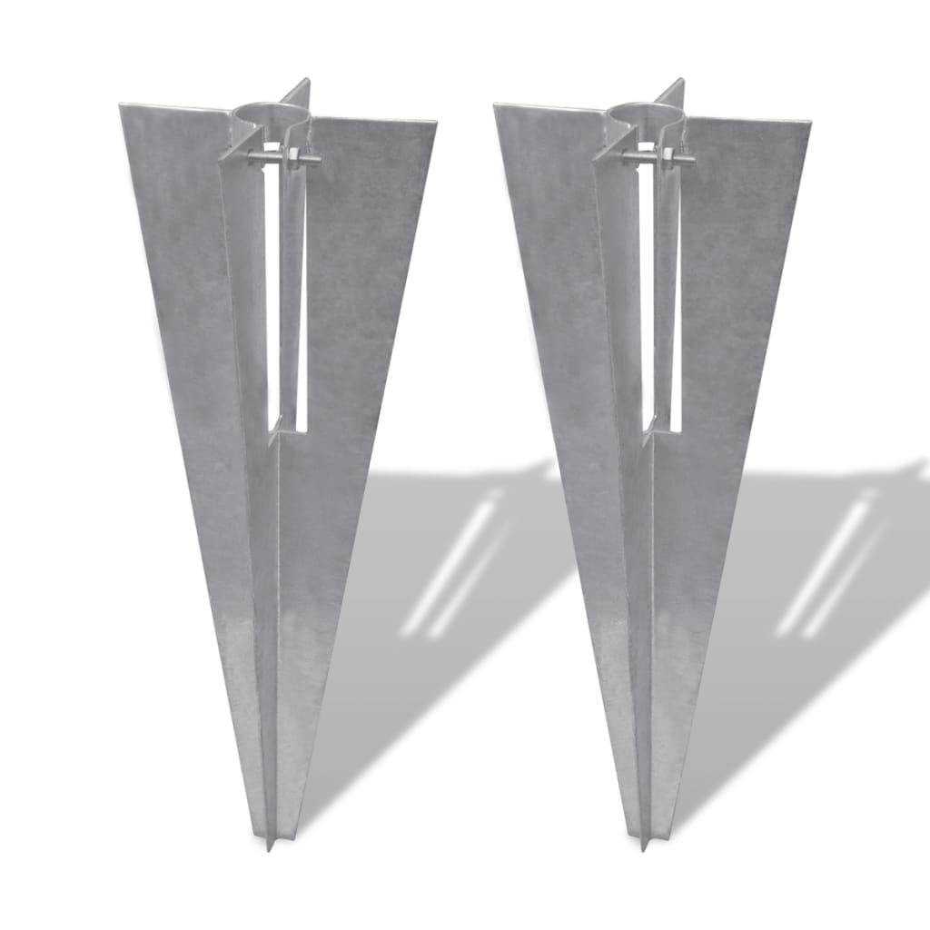 Fence Post Spikes 2 pcs Steel at Set Shop and Smile