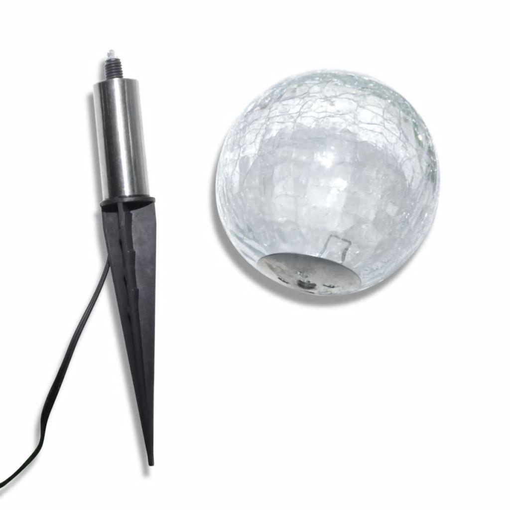Solar Bowl 3 LED Garden Lights with Spike Anchors & Solar Panel at Set Shop and Smile